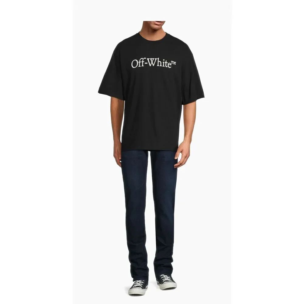 Off-White BIG LOGO BOOKISH REGULAR TEE NWT Size L